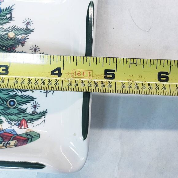 Cuthbertson Original Christmas Tree Ash Tray Trinket Plate Dish Vintage - Picture 5 of 9